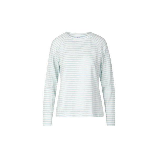 SILLA stripe longsleeved t-shirt, light blue/white stripe, Coster Copenhagen