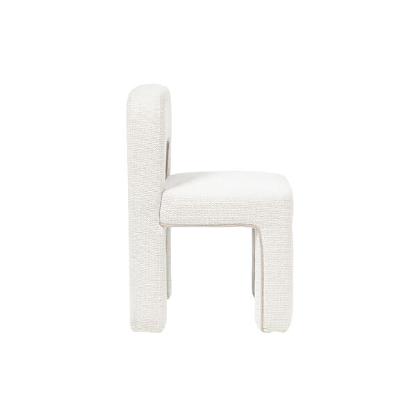 Ana Dining Chair, boucl&eacute; white/beige, Westwing Collection