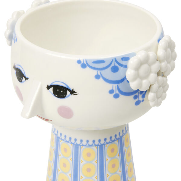 Eva vase 18,5 cm, blå, Bjørn Wiinblad