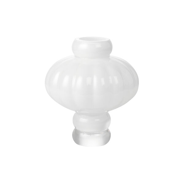Balloon vase 02, opal white Balloon vase 02, opal white, Louise Roe