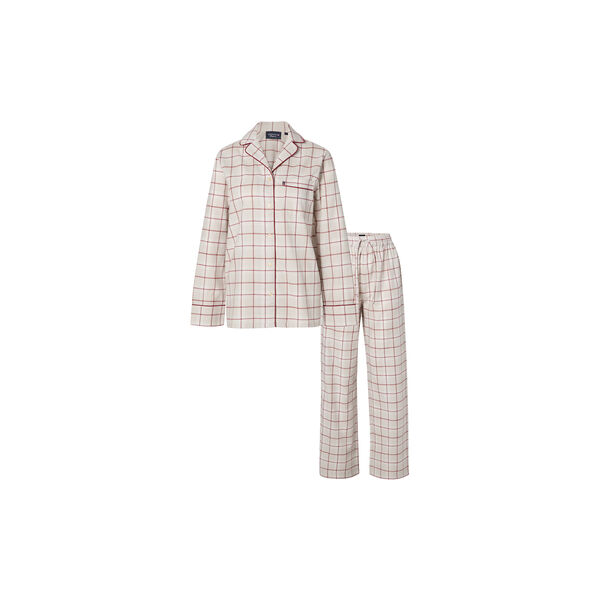 Checked Flannel Pajama Set, gray multi check, Lexington
