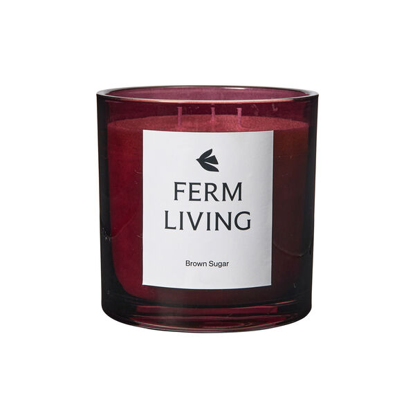 Vitto Scented Candle 3 v&aelig;ger, dark grape, Ferm Living