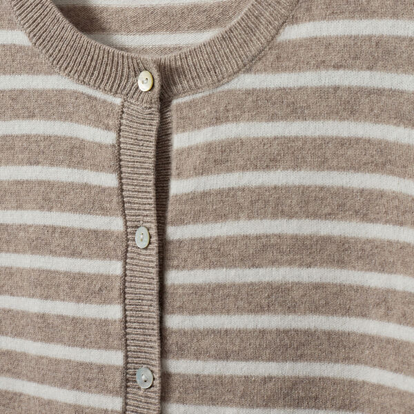 CisseSW Stripe Cardigan, light brown striped, Sofie Schnoor