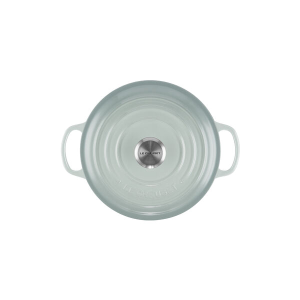 Signature rund st&oslash;bejernsgryde &Oslash; 20 cm, sea salt, Le Creuset