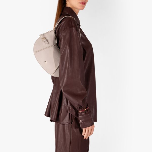 Cavallo Hobo Bag | Fog Beige | Skuldertaske, Aigner