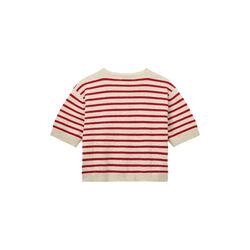 Signe cardigan, red creme, Studio Feder