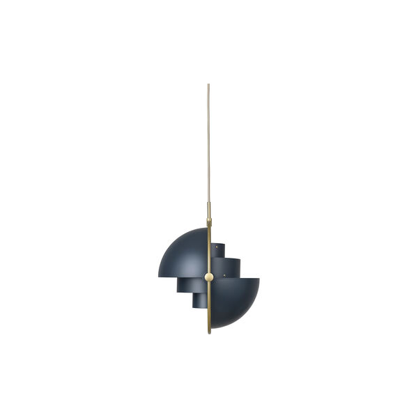 Multi-Lite Pendant, midnight blue/brass, GUBI