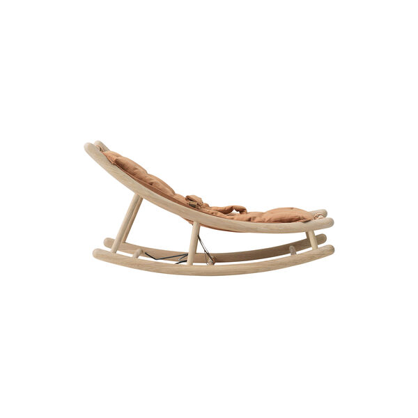 Wood baby & junior vippestol, eg/karamel, Oliver Furniture