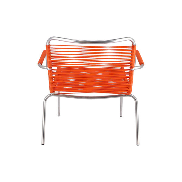 Mya Outdoor Lounge Chair with Armrests, orange, FIAM