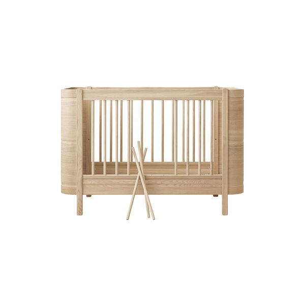 Wood Mini+ tremmeseng inkl. junior kit 68x122/162 cm, eg, Oliver Furniture