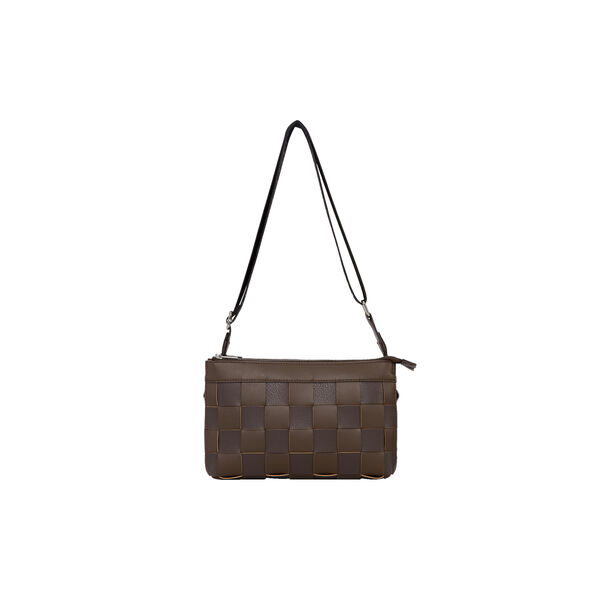 Braided Cross-Body, chocolate brown, Ilse Jacobsen Hornbæk