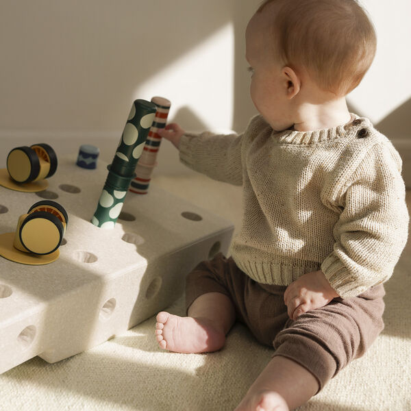 Baby motoriksæt, sand grey/honey yellow, MODU