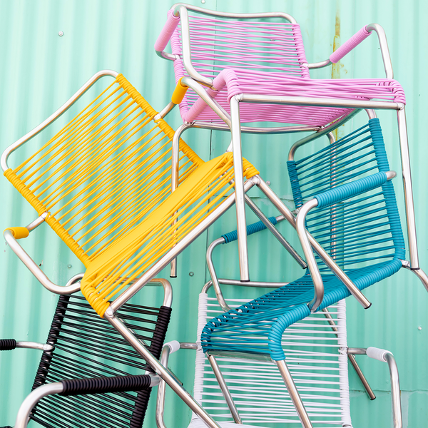 Mya Outdoor Chair with Armrests, turquo, FIAM