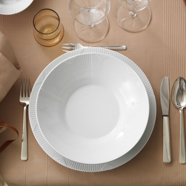 Hvid Elements tallerken &Oslash; 28 cm, Royal Copenhagen