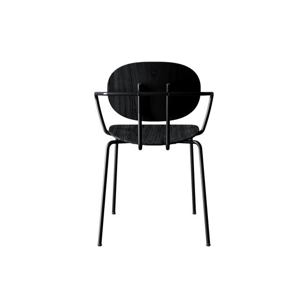PIET HEIN Chair with Arms, sortlakeret eg, Sibast Furniture