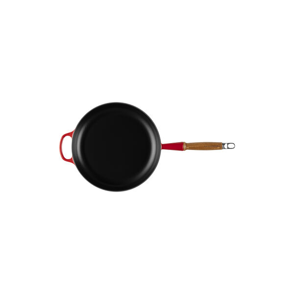 Signature st&oslash;bejern stegepande med tr&aelig;h&aring;ndtag &Oslash; 28 cm, cerise, Le Creuset