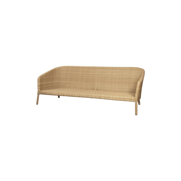 Ocean large 3-pers. sofa, natural, Cane-line