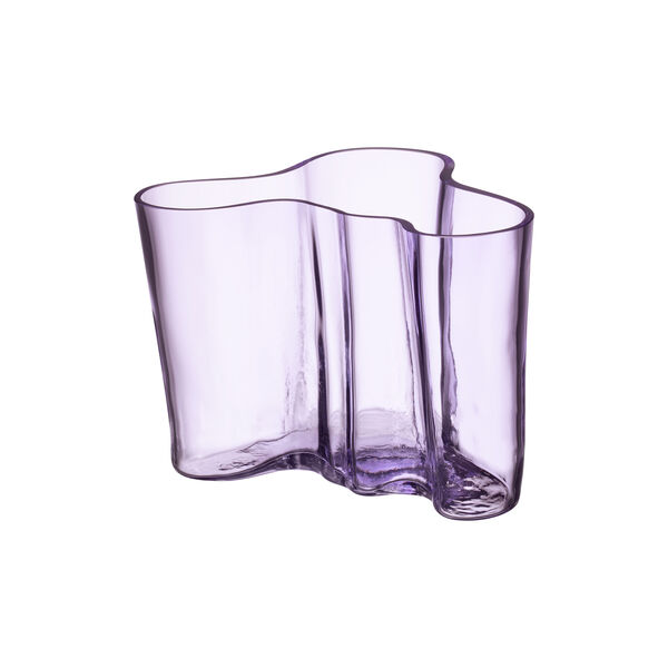 Alvar Aalto vase, lys lilla treform, Iittala