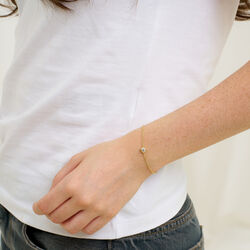 Clara armbånd w. zircon, guldbelagt, Pure by Nat