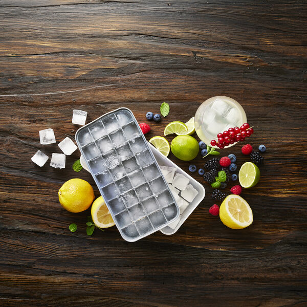 Isterningbakke med l&aring;g, Funktion