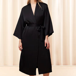 Robes Satin Robe 01, black, Triumph