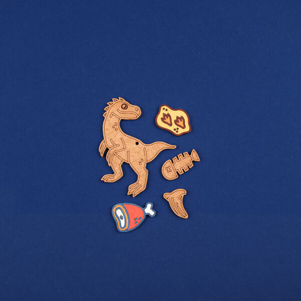 Dinosaur trælegetøj | Raptor, Crateit