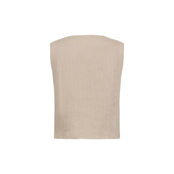 AzaniaPW Waistcoat, neutral pinstripe, Part Two