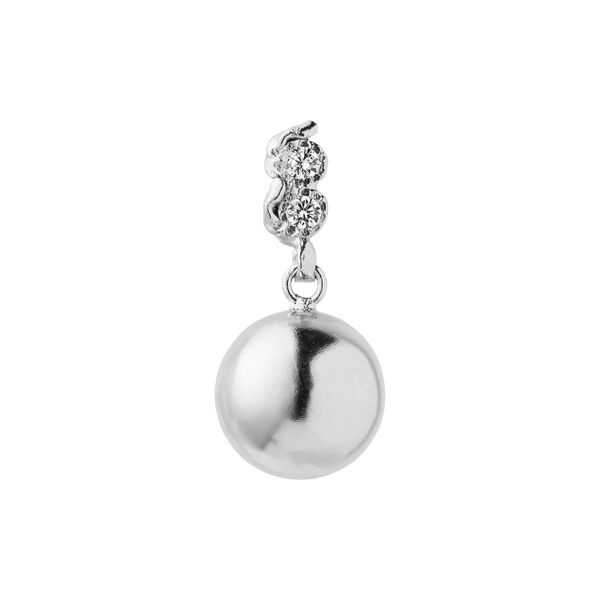 Twin Flow & Disco Ball Earring Single, silver, Stine A Jewelry