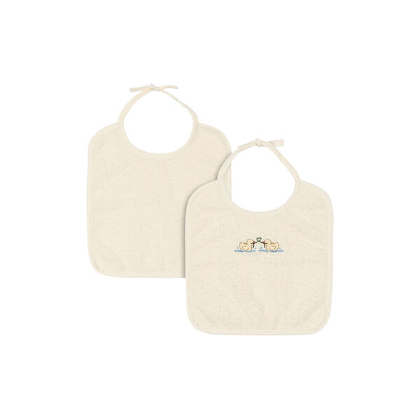 Figo 2-pack Terry Bibs, antique white, Konges Sl&oslash;jd