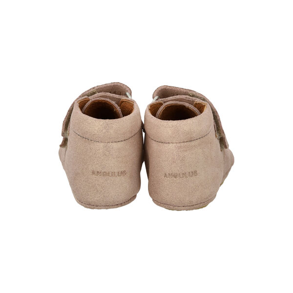 Prewalker lædersko, rose glitter suede, ANGULUS