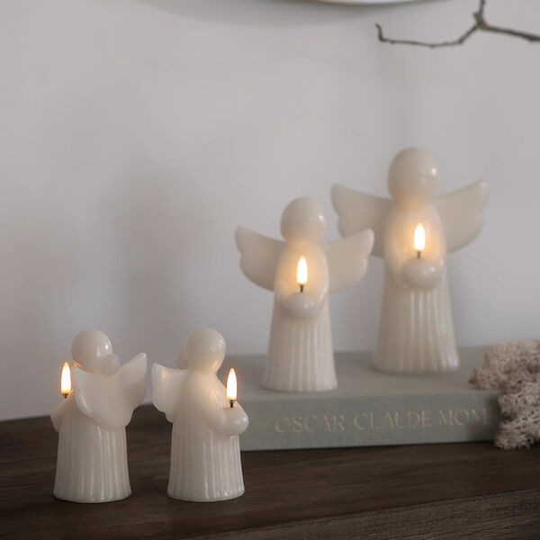 LED Smooth candle Angel 2 stk. | 9x12 | Vanilla, Uyuni Lighting