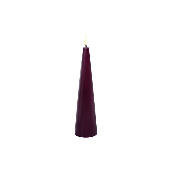 LED cone candle, wine red LED cone candle, wine red, Uyuni Lighting
