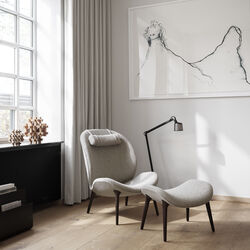 VIPP466 Lodge lænestol, lysegrå, Vipp