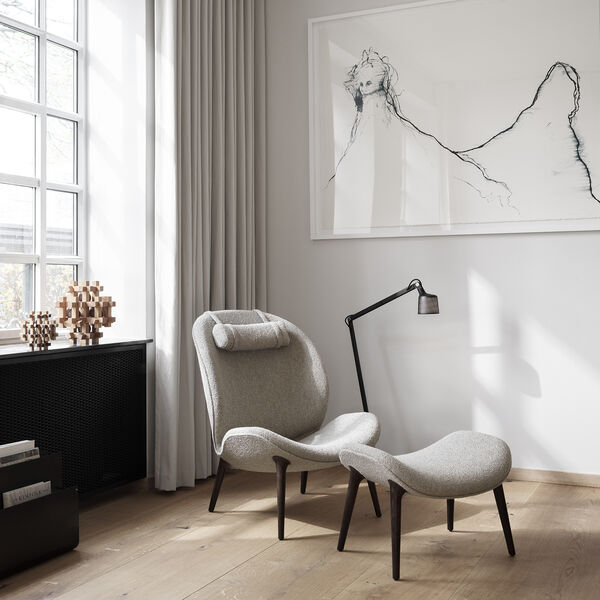 VIPP466 Lodge lænestol, lysegrå, Vipp