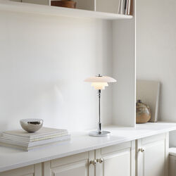 PH 2/1 Portable bordlampe, chrome PH 2/1 Portable bordlampe, chrome, Louis Poulsen
