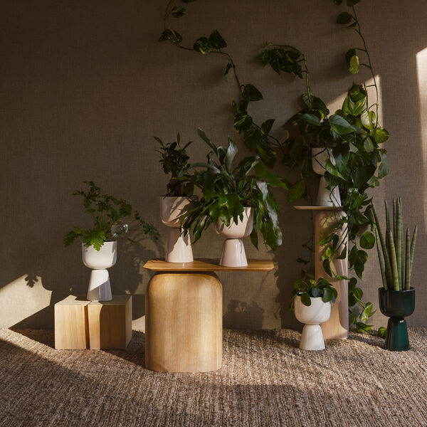 Nappula urtepotte small, hvid, Iittala
