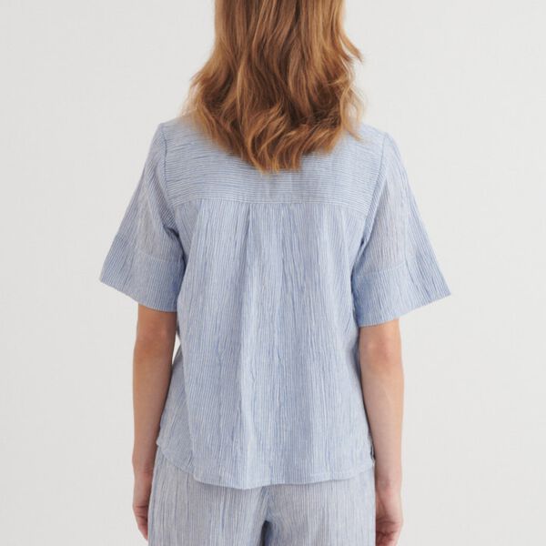 Carol SS Shirt, riviera, Basic Apparel