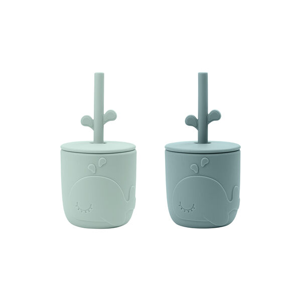 Wally Peekaboo sugerørskopsæt, blue Wally Peekaboo sugerørskopsæt, blue, Done by Deer