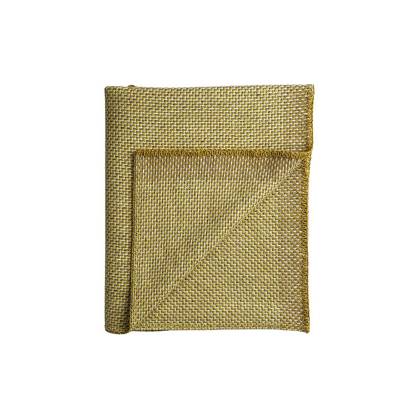 UNA Half Size Throw, ochre, Røros Tweed