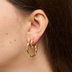 Maeve Hoops Big, forgyldt, Pure by Nat