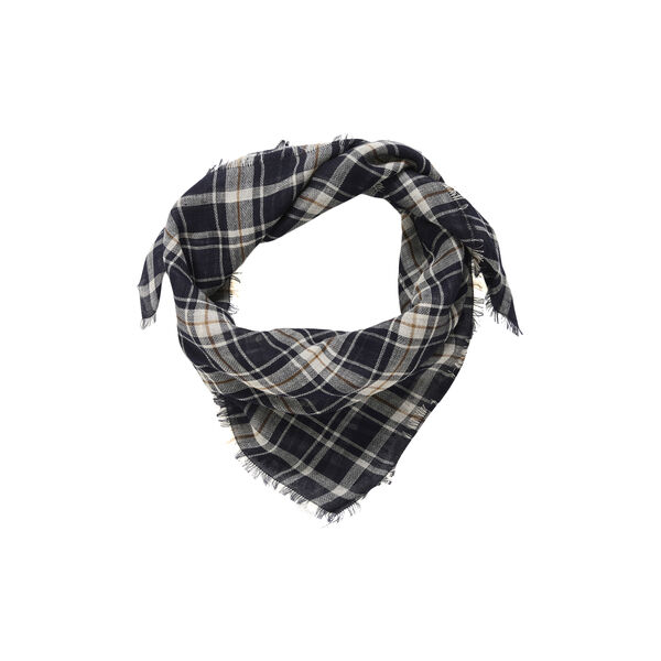 PhiaPW Scarf, dark navy check, Part Two
