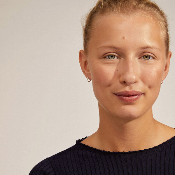 EANNA recycled sm&aring; hoops, s&oslash;lvbelagt, Pilgrim