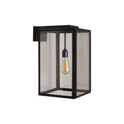 Portico Wall Light, weathered brass/clear, Original BTC