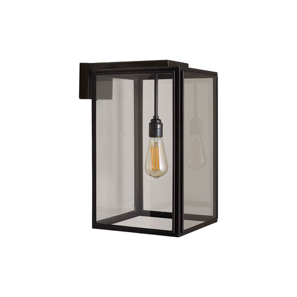 Portico Wall Light, weathered brass/clear, Original BTC