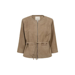 PD-New Gitta Suede Jacket, lead brown, Pieszak