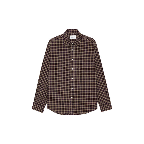 Deon Shirt , bordeaux check, NN.07