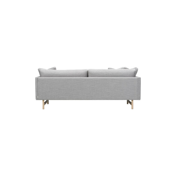 5552 Calmo 95 2 pers. sofa, gr&aring;/lakeret eg, Fredericia Furniture