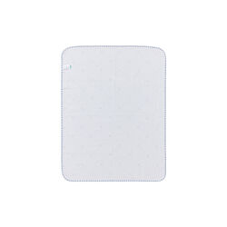 Icons Baby Signature Star Organic Cotton Throw, blue/white, Lexington