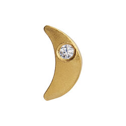 Tout Petit Bella Moon Earring Single, gold, Stine A Jewelry
