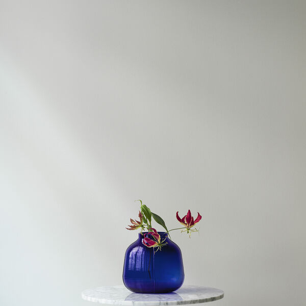 Step vase, blue, Normann Copenhagen